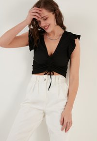 LELA SLIM FIT - Palaidinė - black