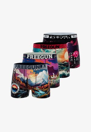 Freegun, 4 PACK PRINTED - Boxers - orange