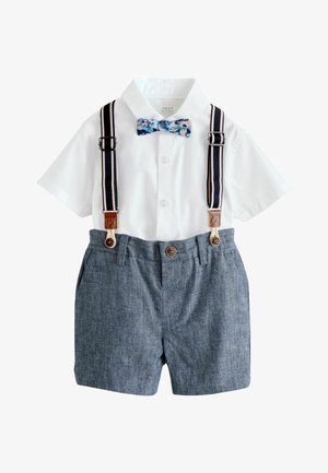 Next, REGULAR FIT - Tuinbroek - white blue
