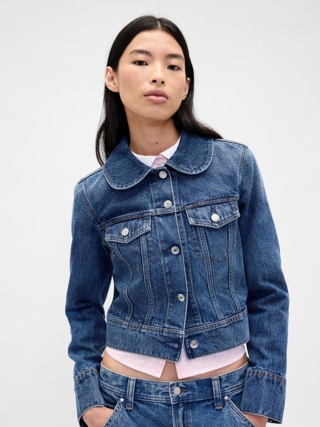 denim jacket precio de chamarra gap
