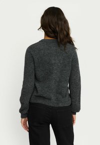 Soft Rebels ALLISON O-NECK - Kardigan - dark grey melange