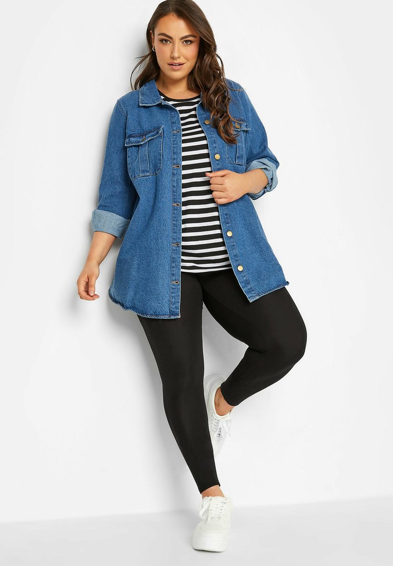 Jacket Outfit Con Leggings Grigi Yours Clothing Leggings Black/nero