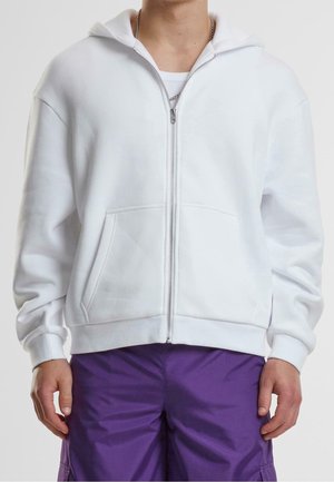 Sweater met rits - white