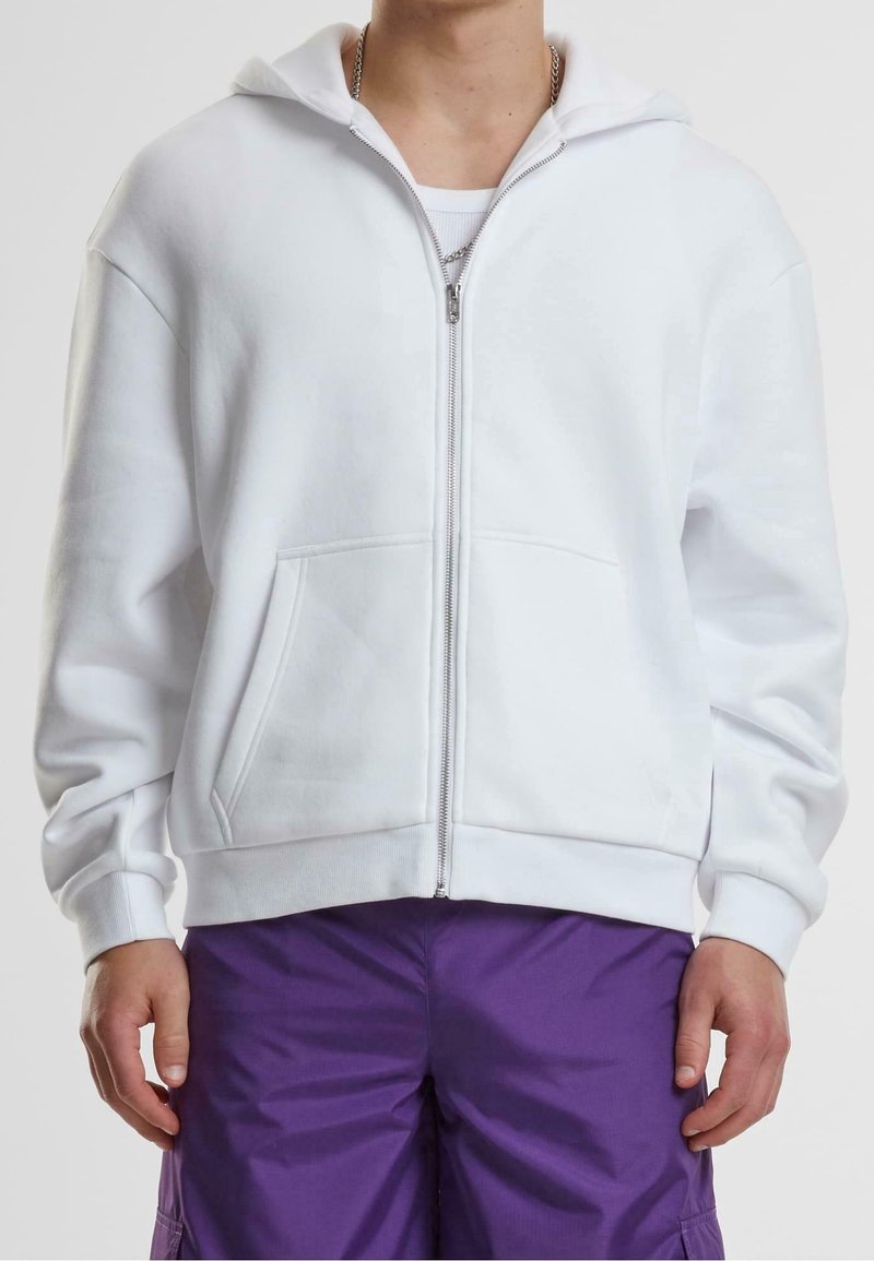 Urban Classics Sudadera con cremallera - white