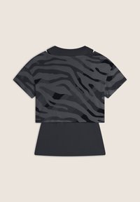 Freddy SET CROPPED - Top - black zebraanimaliermulticolor