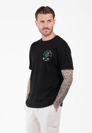 Key Largo MT SAN DIEGO ROUND - Print T-shirt - black