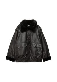 Kunstlederjacke - black