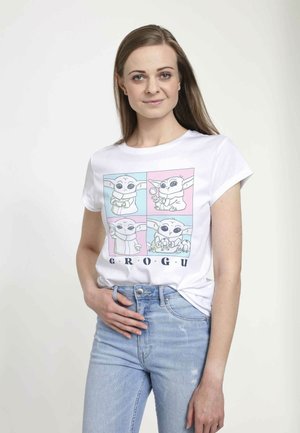 STAR WARS: THE MANDALORIAN GROGU CUTE BOXUP - Camiseta estampada - white