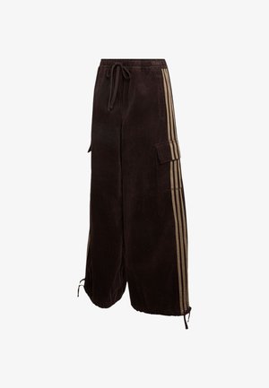 adidas Originals, ADIDAS ORIGINALS CORDUROY 3S CARGO PANTS - Cargo trousers - aurora coffee khaki six