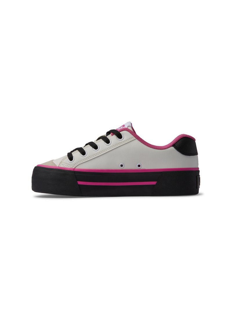 DC Shoes CHELSEA - Trainers - wai white black pink