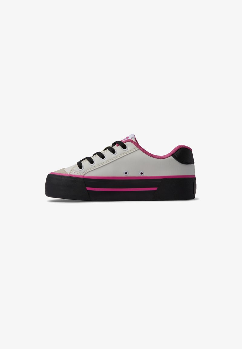 DC Shoes CHELSEA - Trainers - wai white black pink