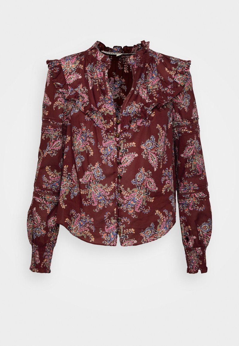 Veronica Beard Overhemdblouse bordeauxrood