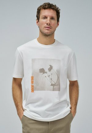 Salsa Jeans REGULAR - T-shirt imprimé - weiß