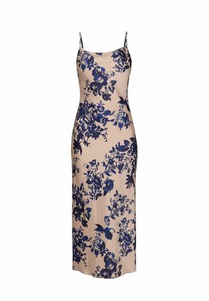 WAL G., NICOLETTE - Robe de soirée - champagne/navy print