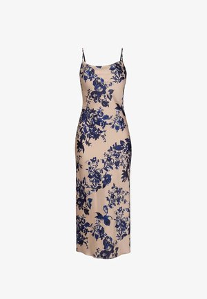 WAL G., NICOLETTE - Robe de soirée - champagne/navy print