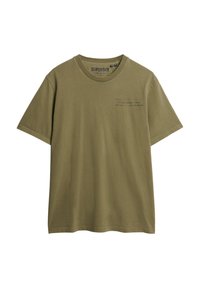 Superdry Co UTILITY GRAPHIC T-shirt print olive night green