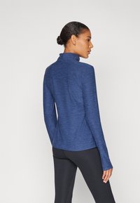 New Balance SPORT ESSENTIALS SPACE DYE QUARTER ZIP - Majica z dolgimi rokavi - navy heather