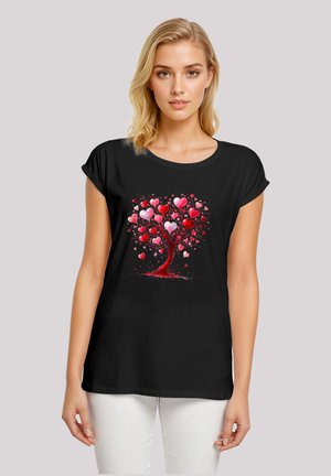 Print T-shirt - schwarz