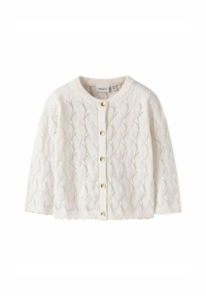 LANGARM - Cardigan - cloud dancer