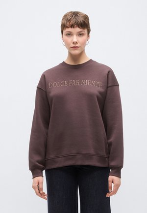 Bluză de molton - black coffee