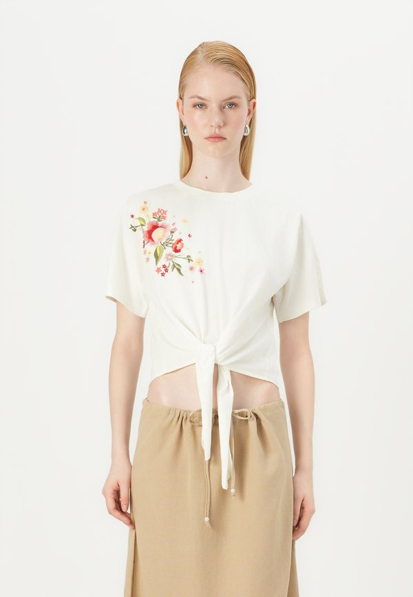 YASFABIAN KNOT TEE - Print T-shirt