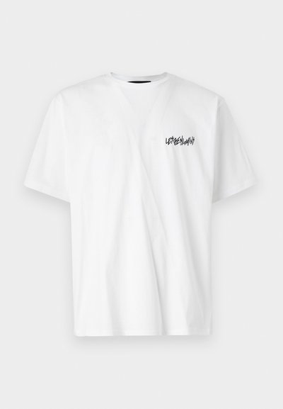 Les Benjamins SHORT SLEEVE TEE UNISEX  - Triko s potiskem - white