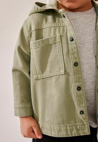 Next HOODED  REGULAR FIT - Teksajakk - green hooded shacket