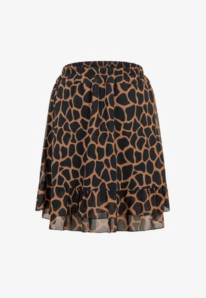 Cloud 5ive, TIERED SKIRT - A-lijn rok - black brown