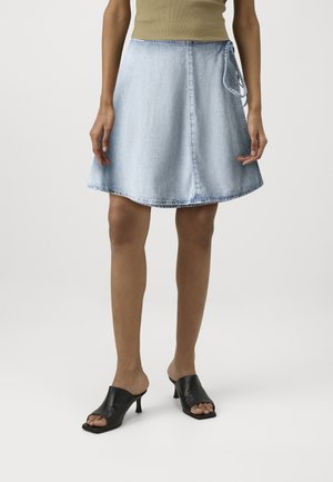 SKIRTS SKATER FIT - Tubenederdele - light blue