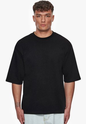 Dropsize DROPSIZE HEAVY LOOSE FIT - Navadna majica - black