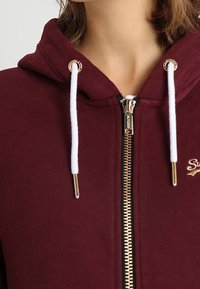 Superdry & Co Felpa con zip - bordeaux