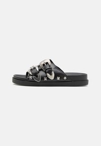 Even&Odd Wide Fit Pantofle - black