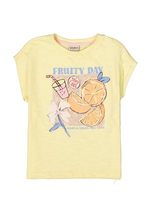 T-shirt imprimé - soft lemon