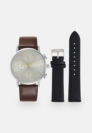 SET - Watch - black/dark brown