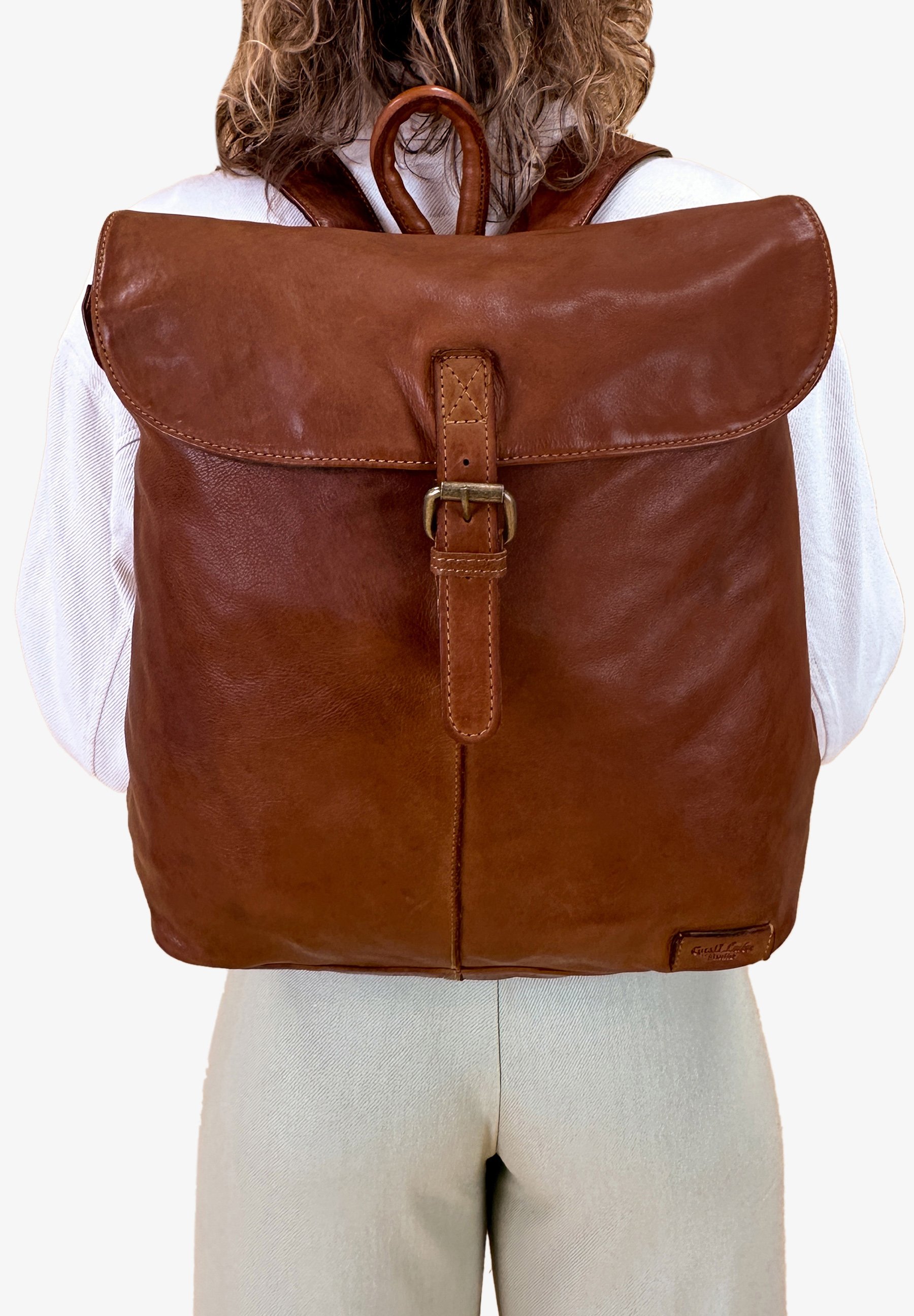 Gusti Leder KIERAN Tagesrucksack braun