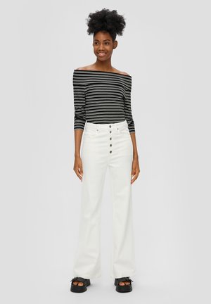 QS OFF-SHOULDER  - Langarmshirt - schwarz
