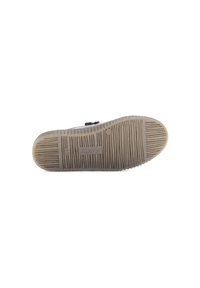 Gabor schoenzool, textuur met verticale en horizontale lijnen, rubbermateriaal in beige en grijstinten, met merknaam in relief.