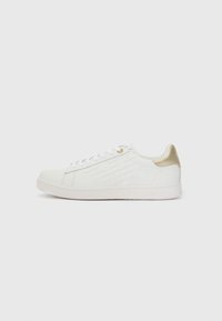 Unselected, white/gold-coloured