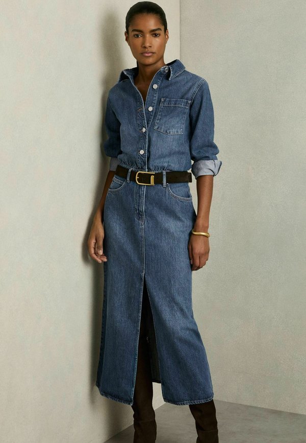 REGULAR FIT  - Jeanskleid - indigo