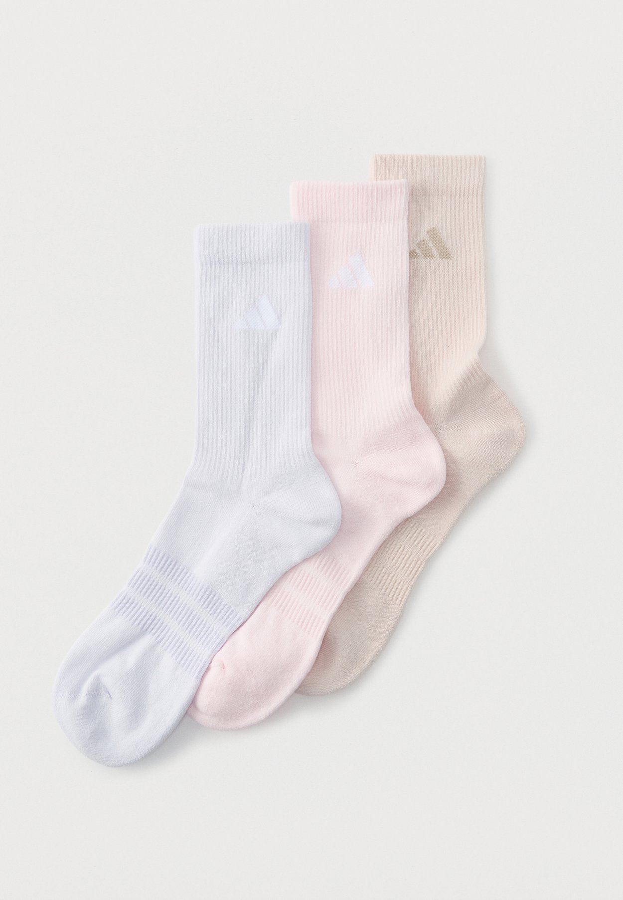 adidas 3 PACK UNISEX - Sports socks - putty mauve/distilled pink/frozen purple/wonder beige