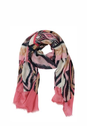 BASIC-MIT AUFDRUCK - Sjaal - pink/dark blue
