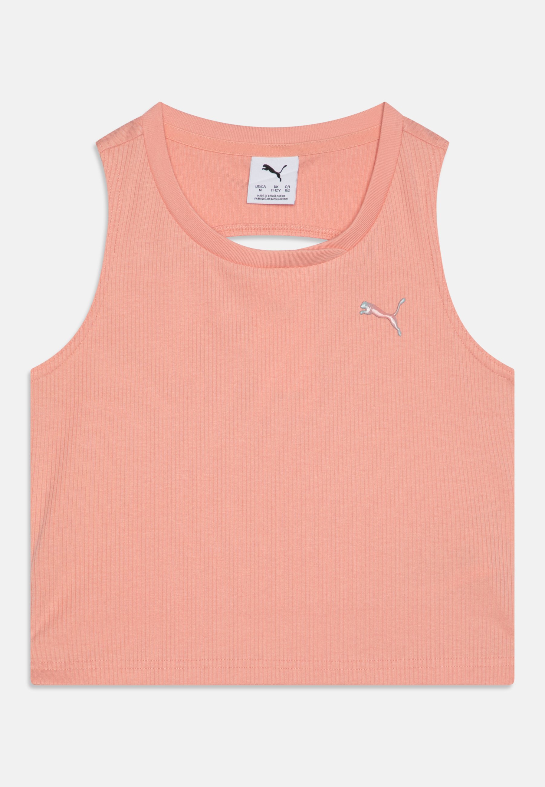 Crop Top Top Rosa Puma Puma VIBE RIBBED TANK UNISEX Top Pink Fruit/apricot  Zalando