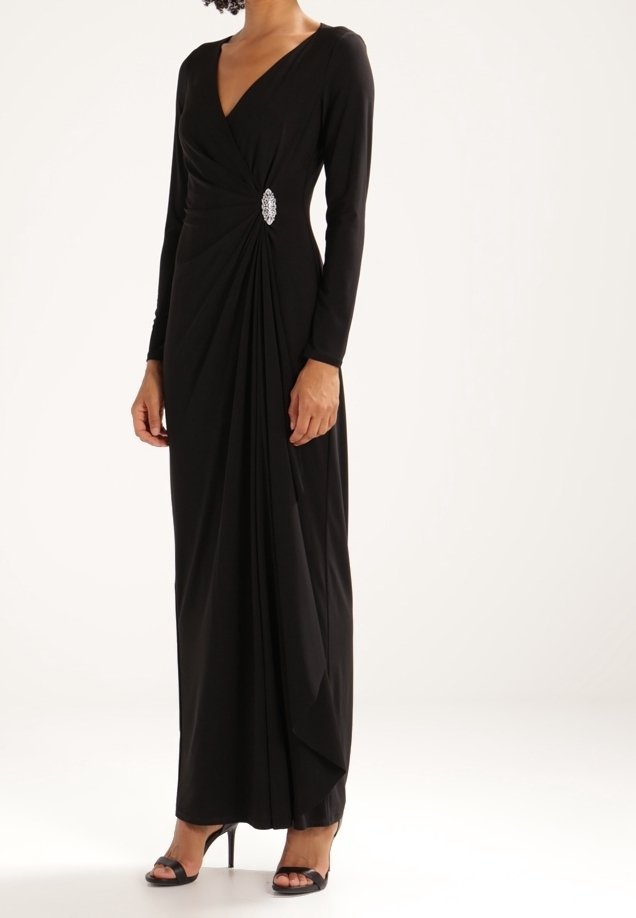 Ralph Lauren BLACK ファーマル KIMONOドレス Ralph Lauren ファーマル KIMONOスタイルドレス ブライダル