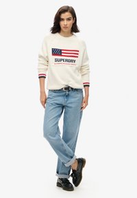 Superdry & Co AMERICANA CREW - Trui - ecru