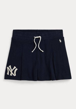 POLO RALPH LAUREN YANKEES MESH SKORT - Fustă în formă de A - aviator navy