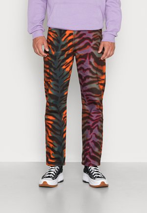 TIGER PRINTED - Jeans straight leg - orange