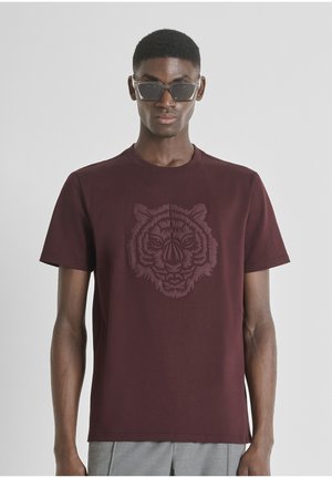 REGULAR FIT - Print T-shirt - bordeaux