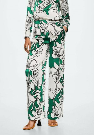 FLORI A - Trousers - grün