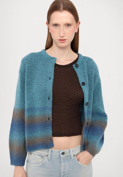 PS Paul Smith BUTTON THRU - Cardigan - blue