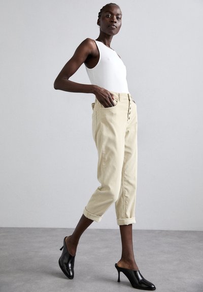 Dondup KOONS JEWEL BUTTON - Pantaloni - avory